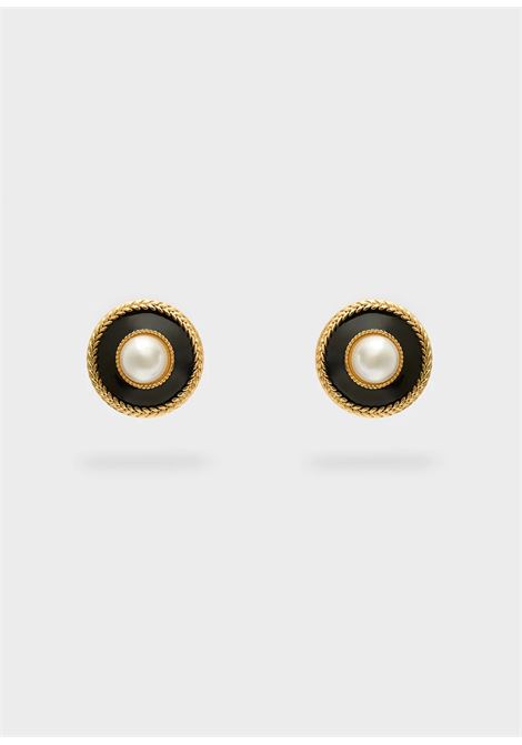 perla con clip NALì | EMOR1752ORO NERO